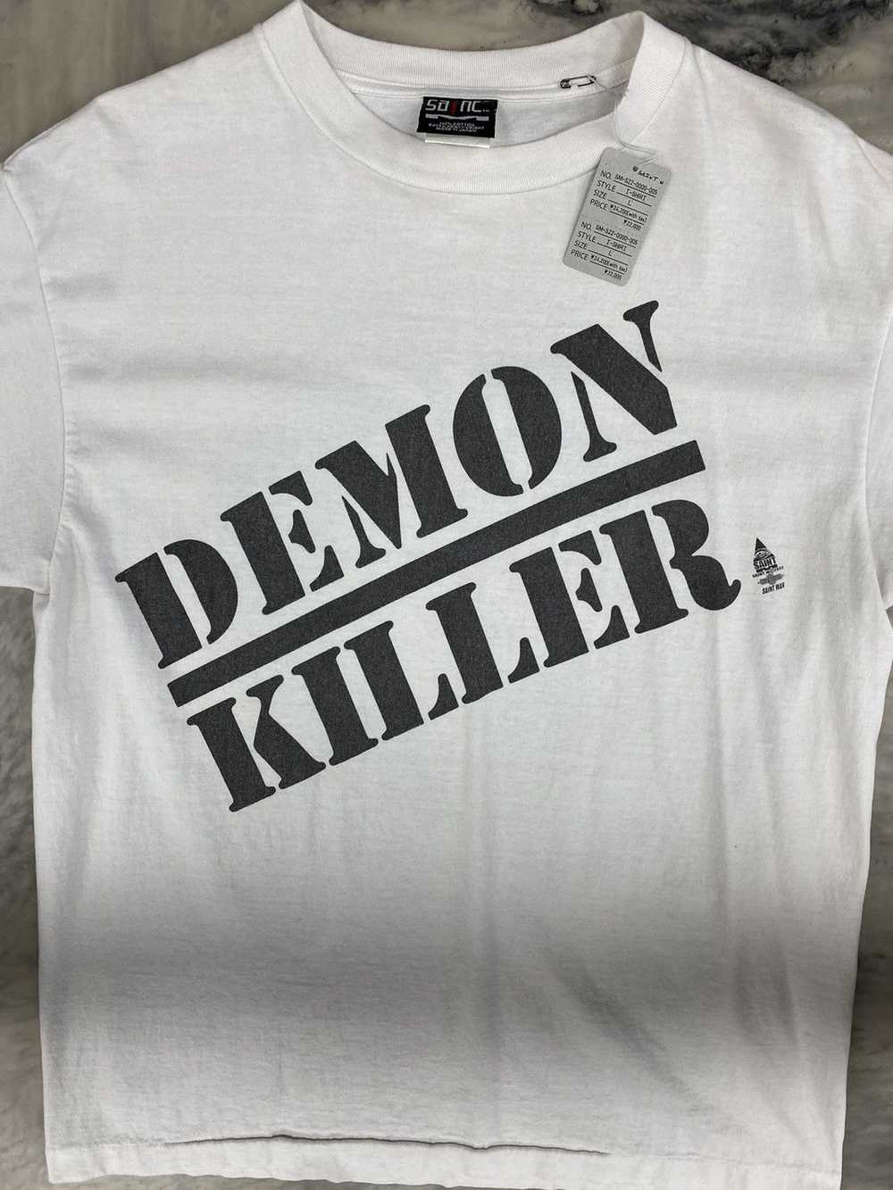 Saint Michael Saint Michael demon killer tee whit… - image 7