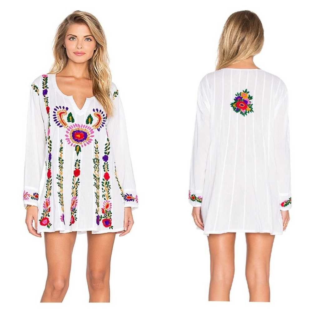 RAGA The Barbra Floral Embroidered Mini Dress M W… - image 1