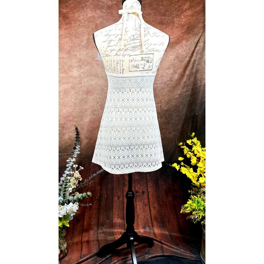 Other Arena Mesh Halter Neck Coverup - Cream - si… - image 10