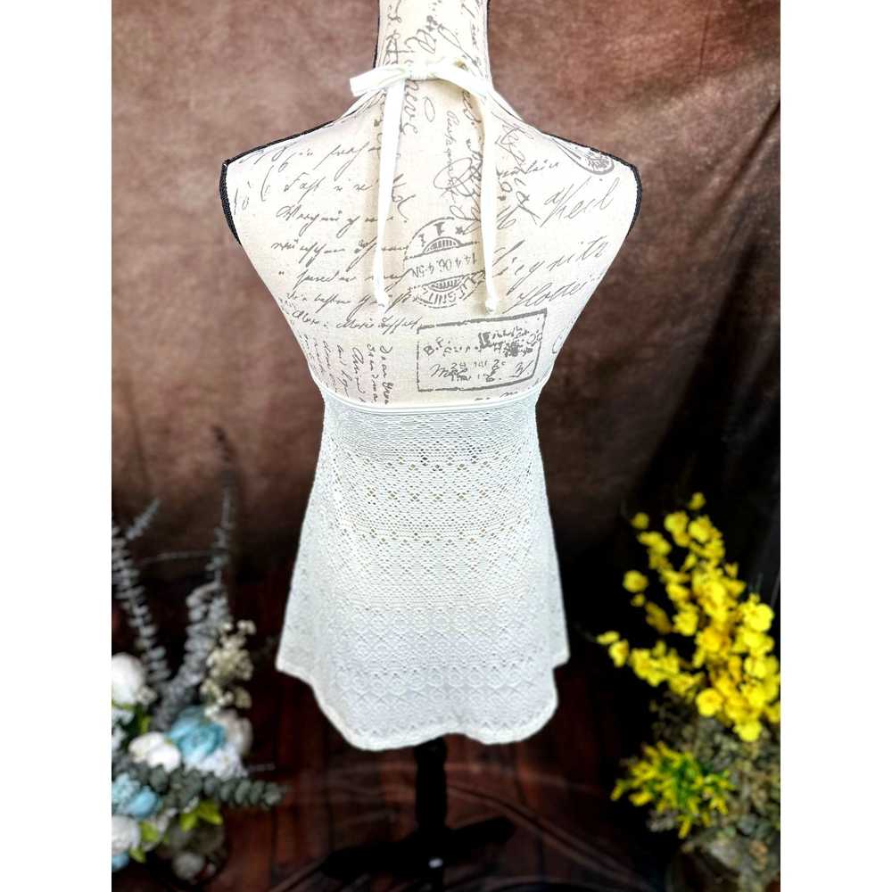 Other Arena Mesh Halter Neck Coverup - Cream - si… - image 12