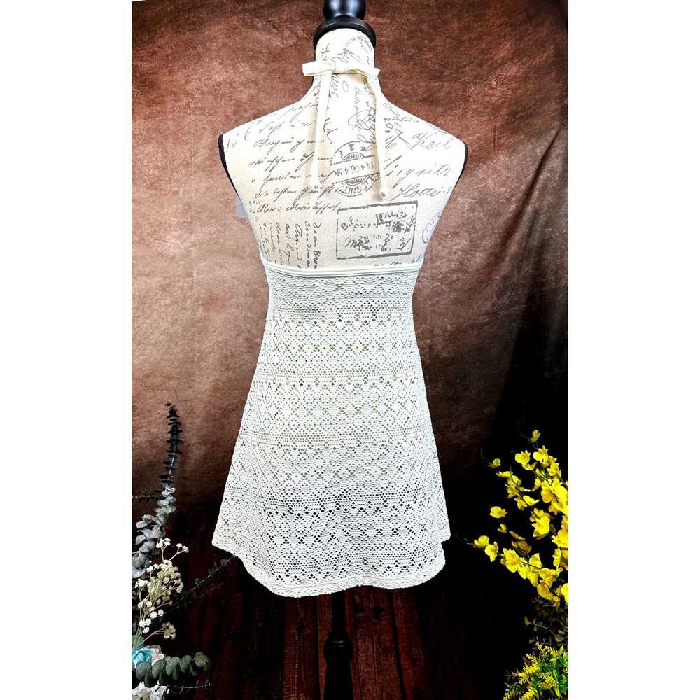 Other Arena Mesh Halter Neck Coverup - Cream - si… - image 8