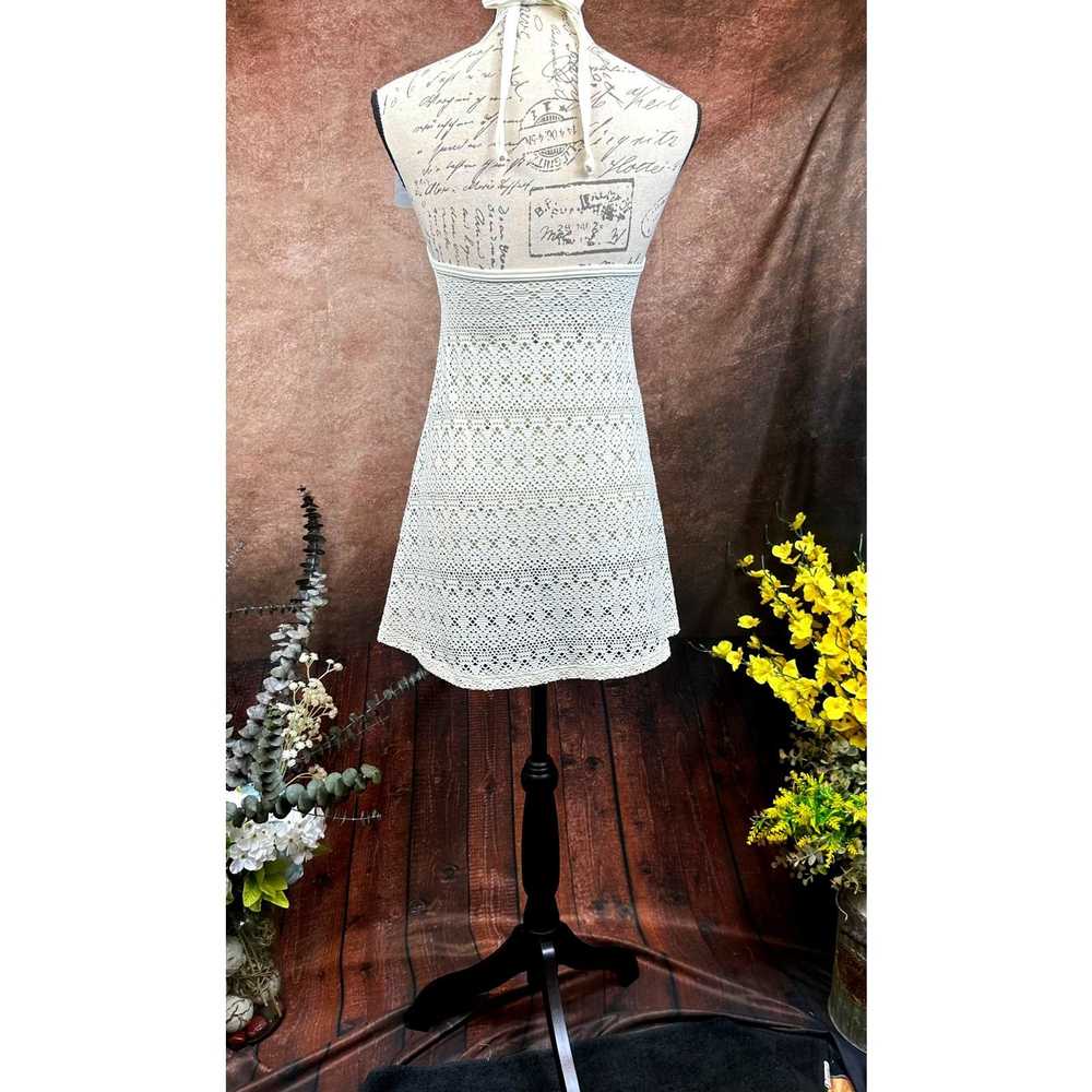 Other Arena Mesh Halter Neck Coverup - Cream - si… - image 9