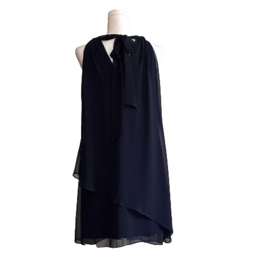 Jessica Howard Cocktail Dress Navy Blue Chiffon R… - image 5