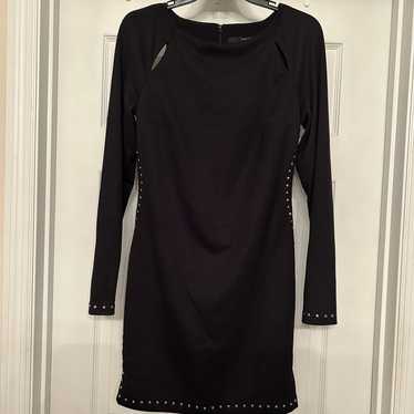 Guess black long sleeve mini dress