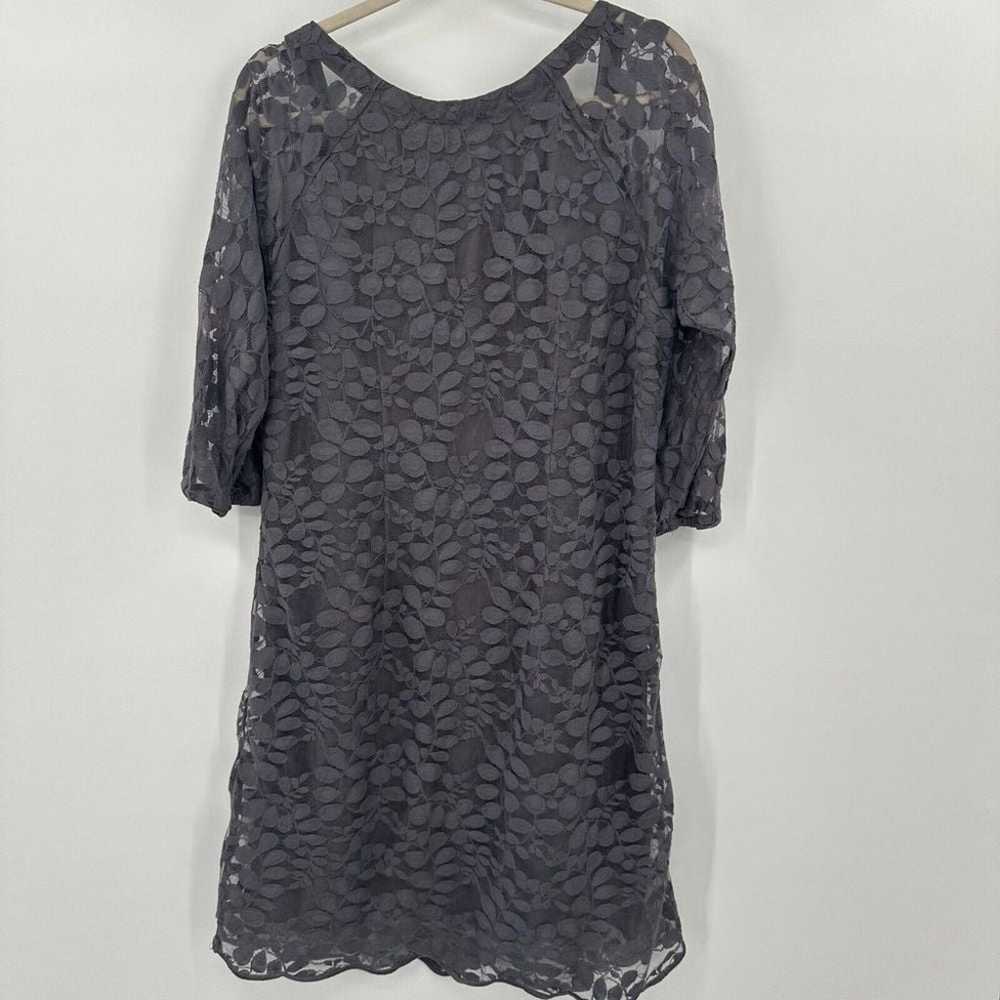 Garnet Hill Sheath Dress Womens Sz 12 Gray Boheme… - image 7