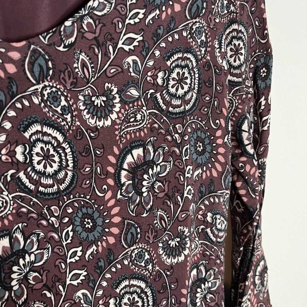 Garnet Hill purple paisley patterned dress - image 2