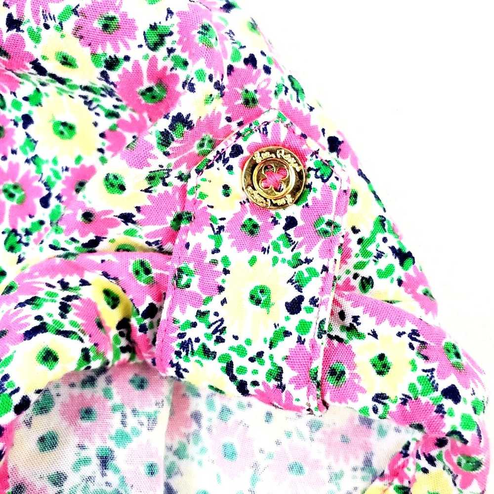 Lilly Pulitzer Dress Womens M Pink Floral Pockets… - image 5