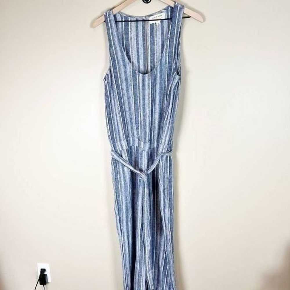 Cloth & Stone Striped Linen Jumpsuit - image 3