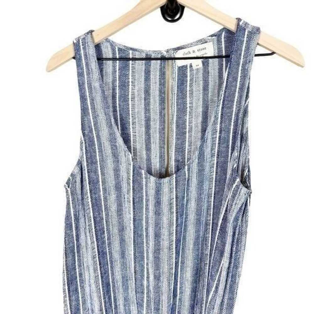 Cloth & Stone Striped Linen Jumpsuit - image 4