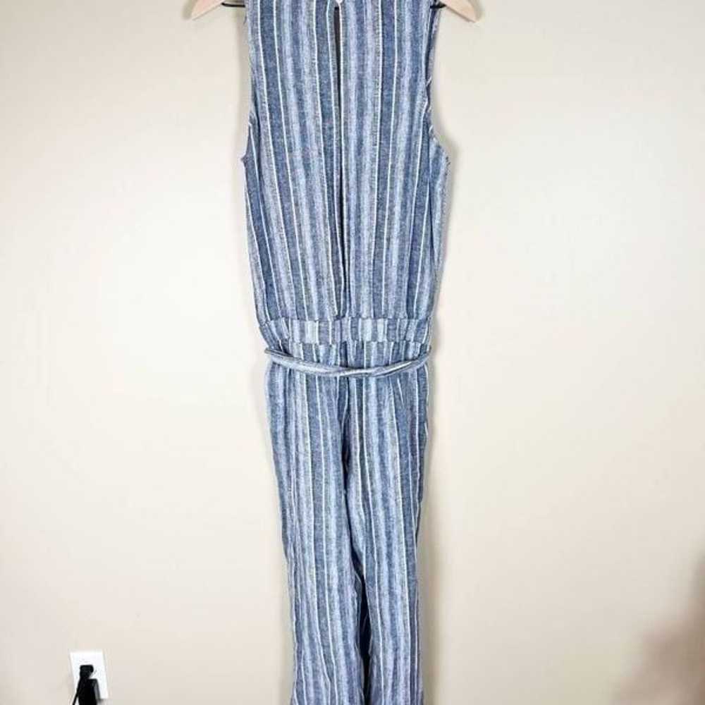 Cloth & Stone Striped Linen Jumpsuit - image 9