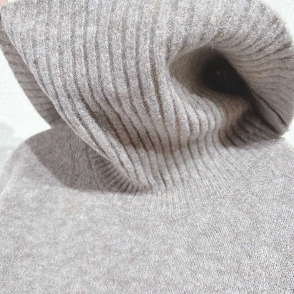 UNIQLO Long Knit Dress Turtle Neck Fall/Winter M - image 8