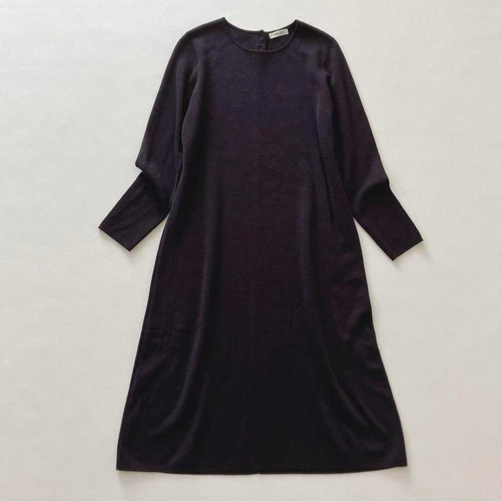 Nory's Back Pearl Milano Rib Knit Dress Navy M - image 1