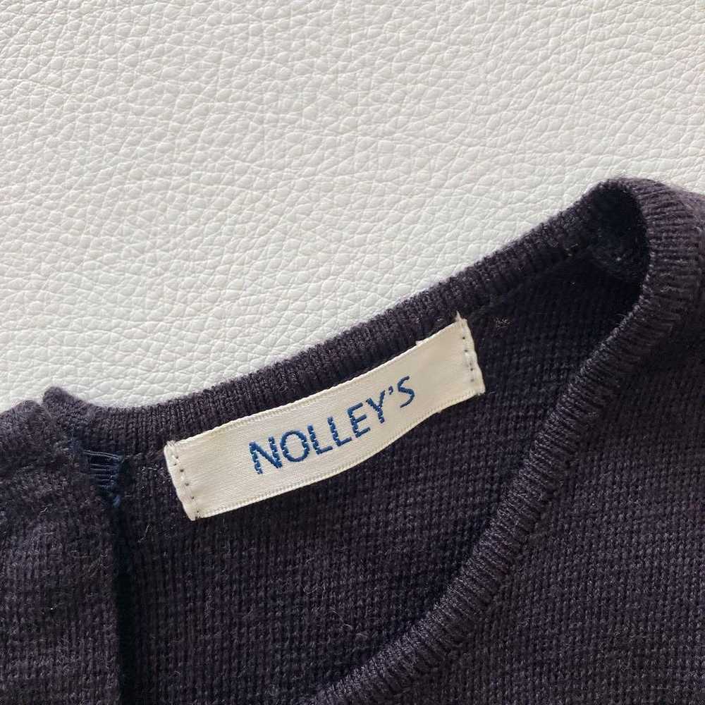 Nory's Back Pearl Milano Rib Knit Dress Navy M - image 3