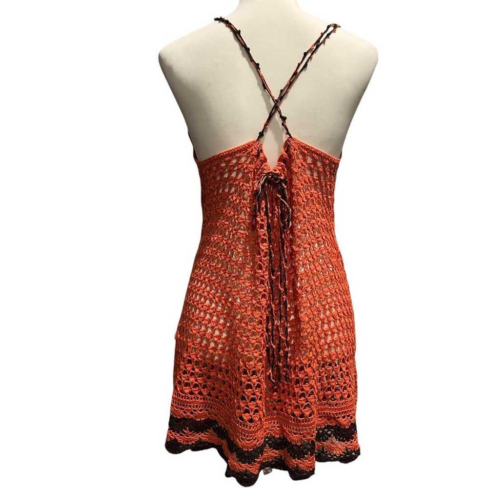 00's Crochet Knit Camisole Dress Fairy Grunge Y2K - image 3