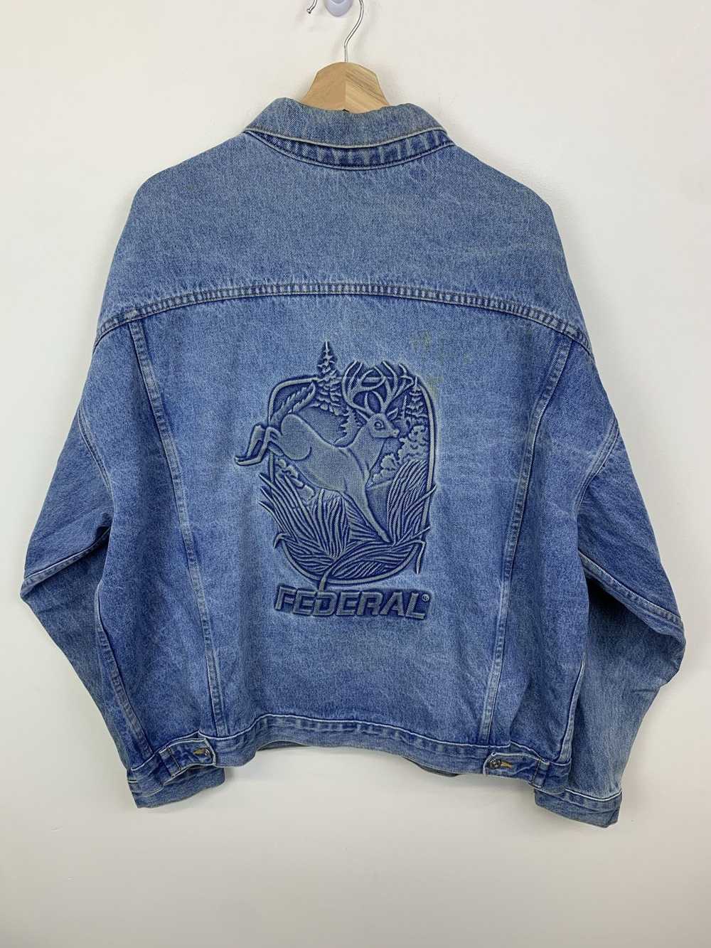 Denim Jacket × Levi's Vintage 1990s Federal Ammun… - image 3