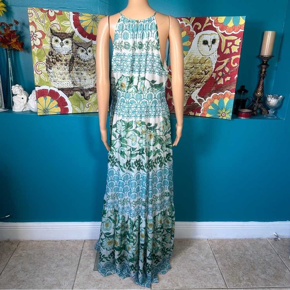 Eliza J Floral Halter Tiered Maxi Dress Size 12 - image 8