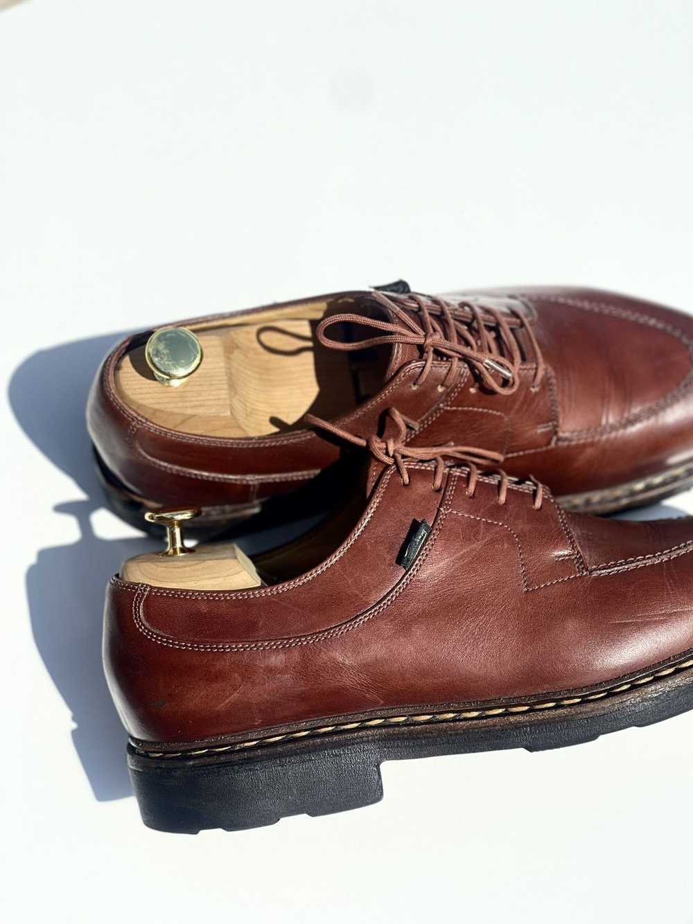 Paraboot Paraboot brown leather derby shoes retra… - image 6