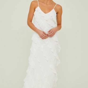 Altard State White Ruffle Dress