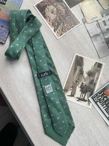 Hermes Hermes paris turtles silk ties