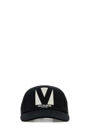 Valentino Garavani Black Cotton Baseball Cap