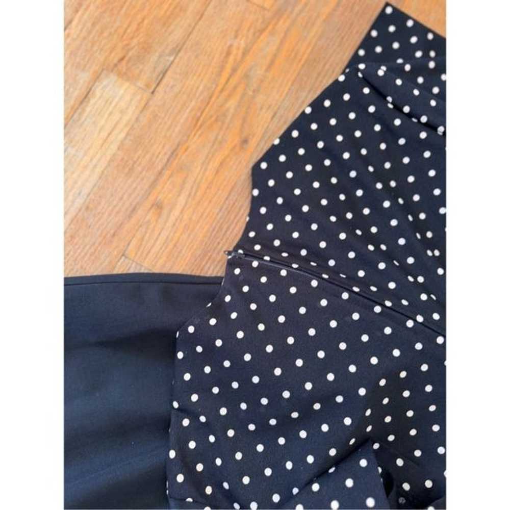 Vintage 70s Black and White Polka Dot Classic Bel… - image 5