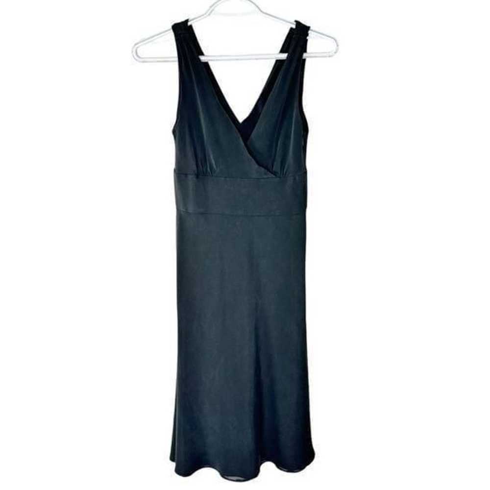 J. Crew 100% Black Silk Lined Sleeveless Dress Si… - image 1