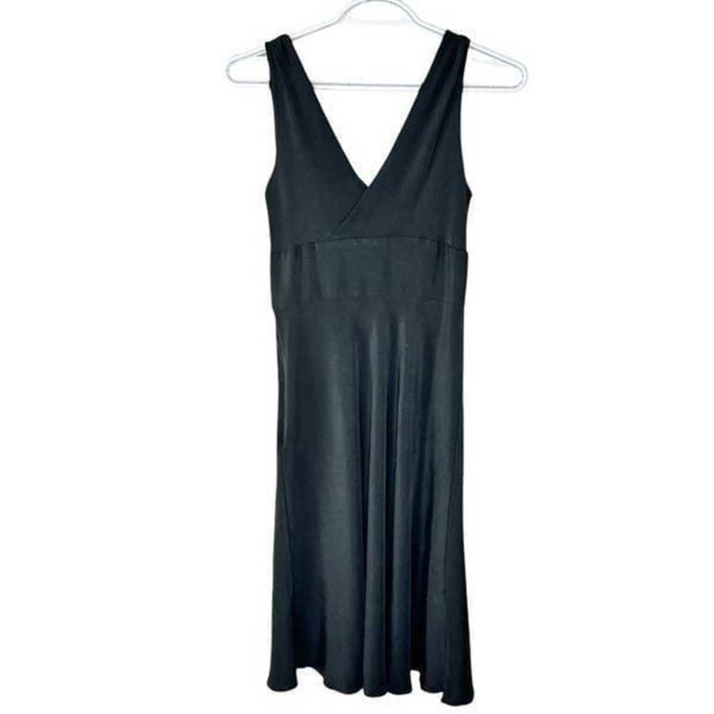 J. Crew 100% Black Silk Lined Sleeveless Dress Si… - image 2