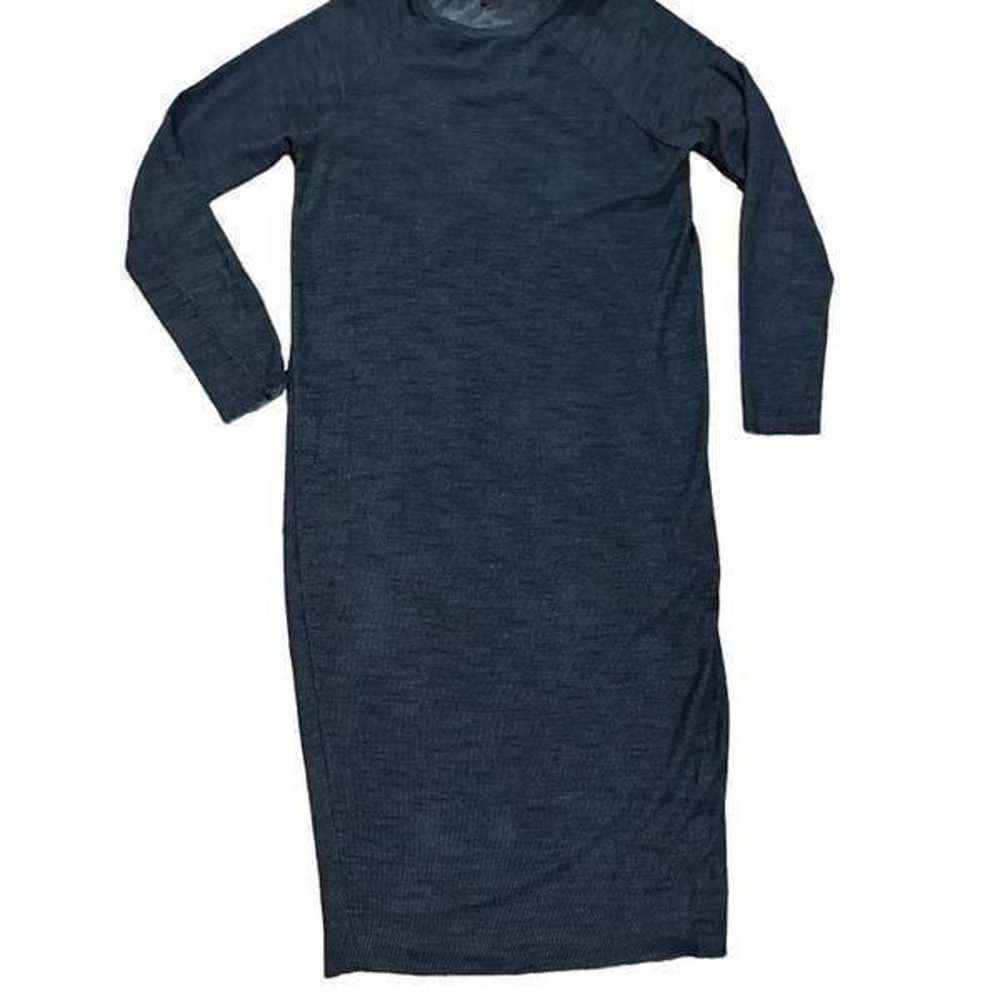 Zara Womens Navy Blue Bodycon Stretchy Casual Mid… - image 8