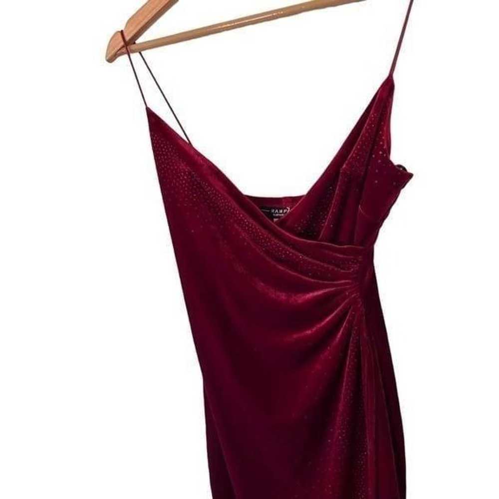 Rampage Vintage Y2K Velour Red Velvet Faux Wrap R… - image 3