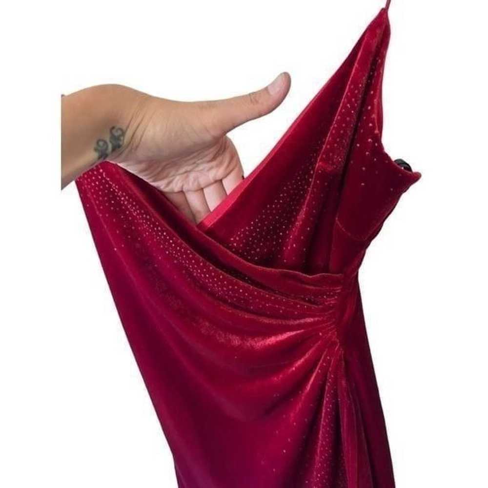 Rampage Vintage Y2K Velour Red Velvet Faux Wrap R… - image 8