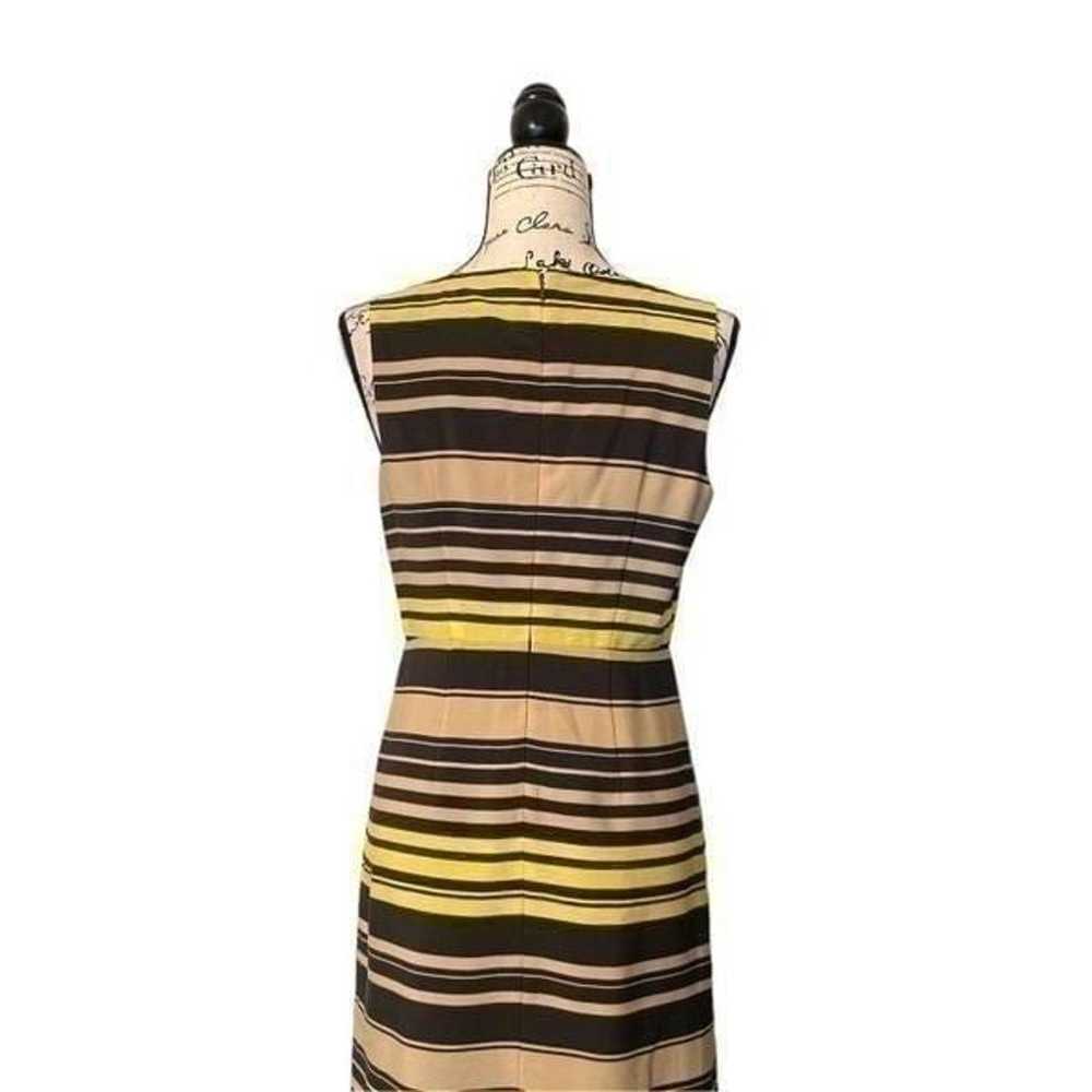 The Limited Women's Yellow and Brown Striped Slee… - image 4