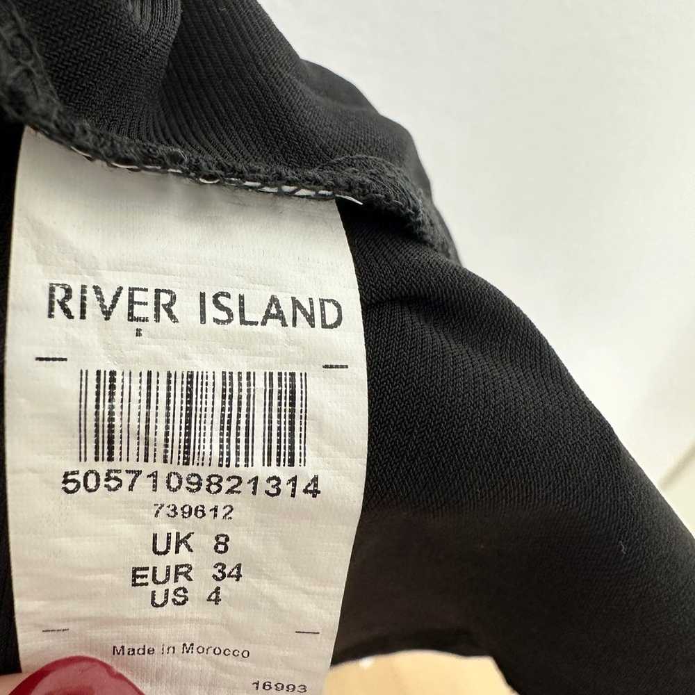 River Island Halter Mini Dress Black Size 8 - image 10