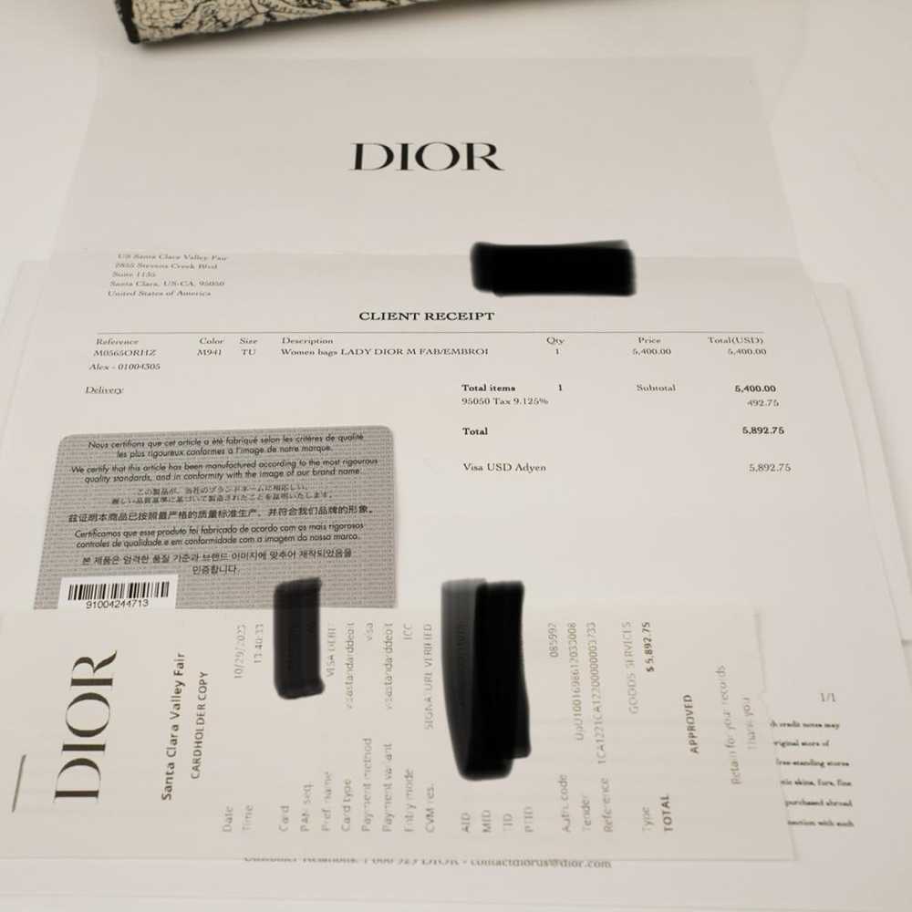 Dior Lady D-Lite cloth handbag - image 8