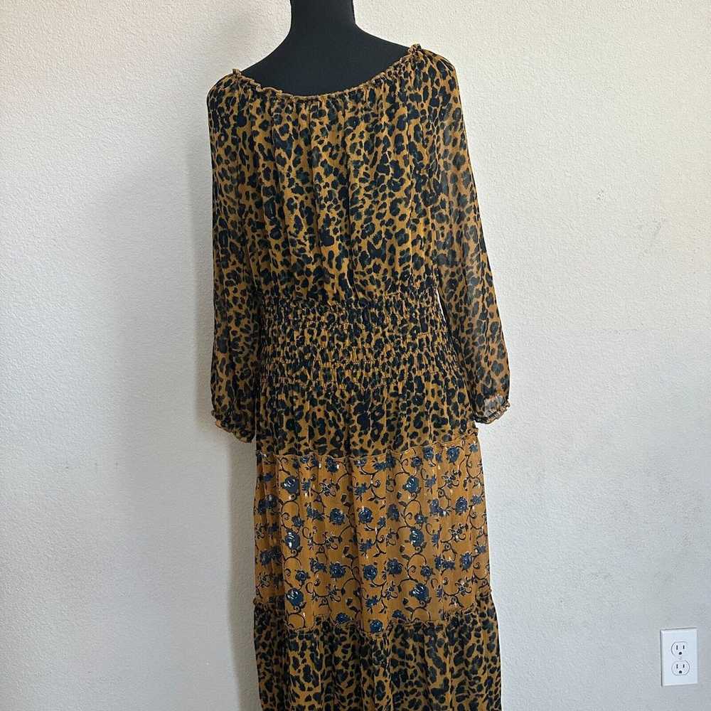 Fig Flower Anthropologie Dress Large Maxi Tiered … - image 4