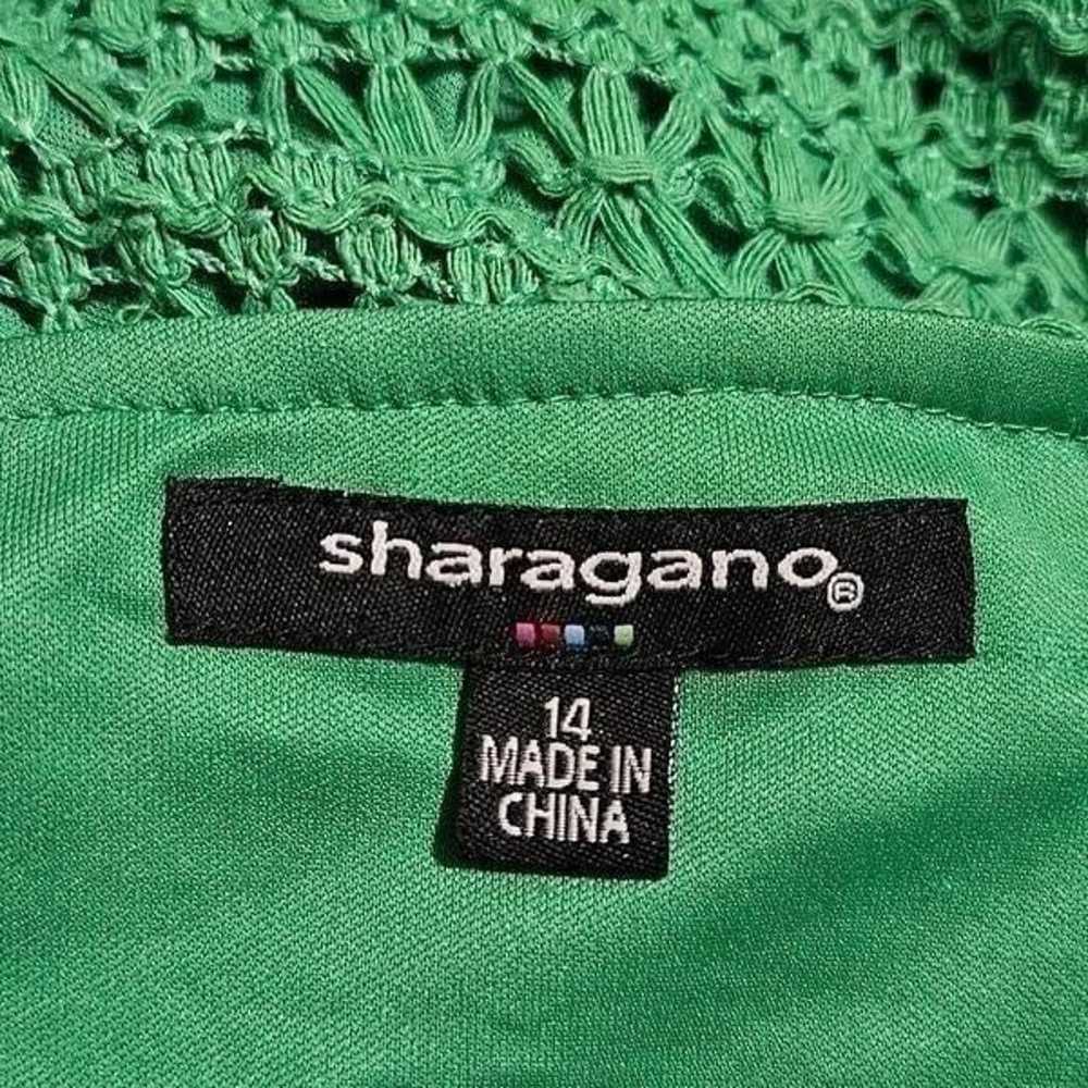 SHARAGANO Green Knitted Dress - Size 14 - image 8