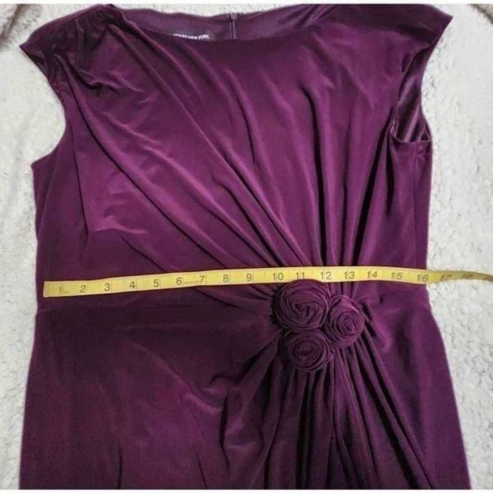 Jones New York Purple dress with Rosette detail S… - image 5