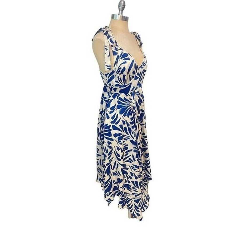 Alexis Target Blue Botanical Asymmetrical Dress s… - image 6