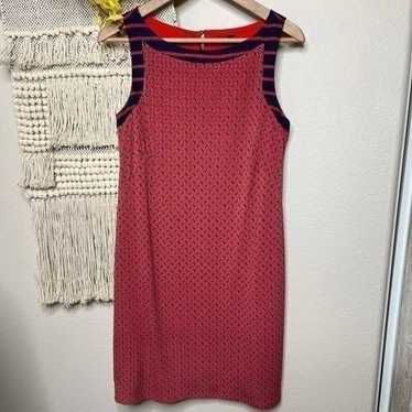 Anne Klein Red Blue Dress - image 1