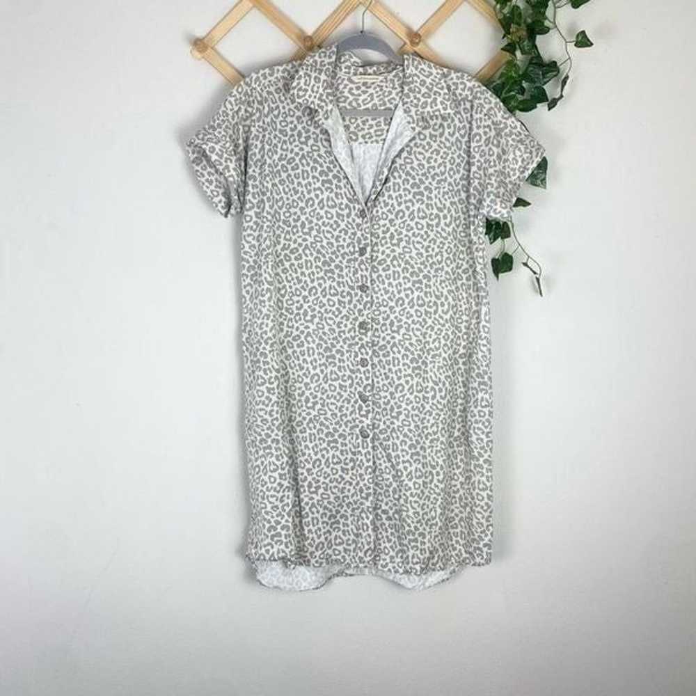 SOFT SURROUNDINGS | Leopard Button Front T Shirt … - image 2