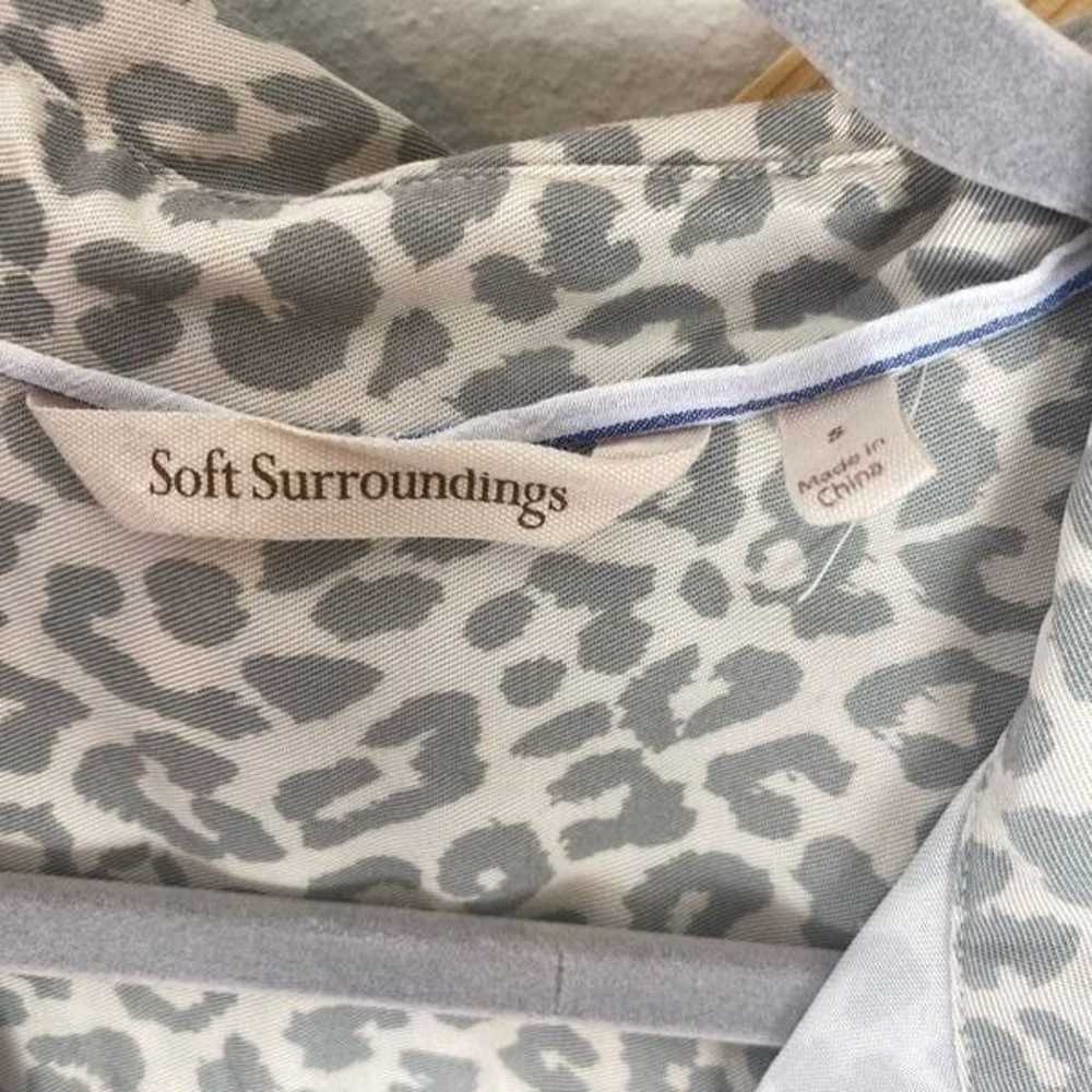 SOFT SURROUNDINGS | Leopard Button Front T Shirt … - image 4