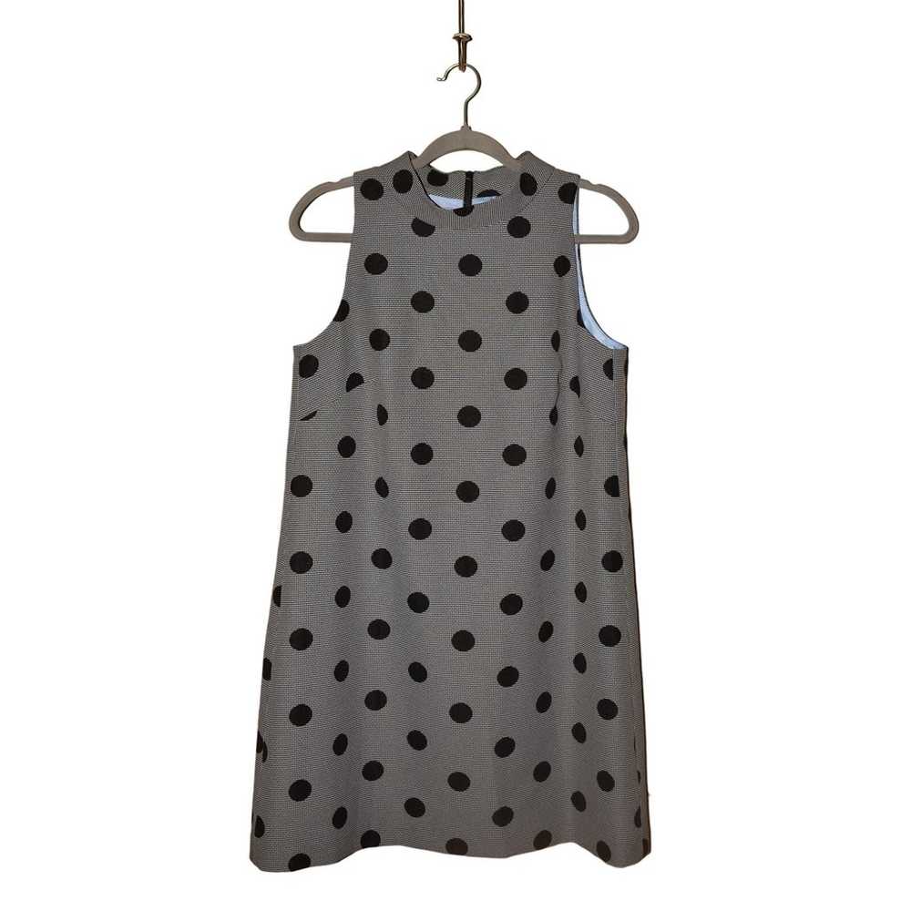 TAHARI ASL $128 Black White Polka Dot Sleeveless … - image 1