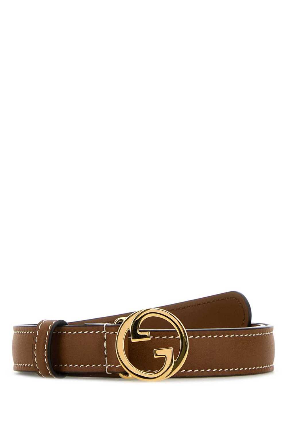 Gucci Caramel Leather Gucci Blondie Belt - image 1