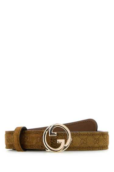 Gucci Caramel Suede Gucci Blondie Belt