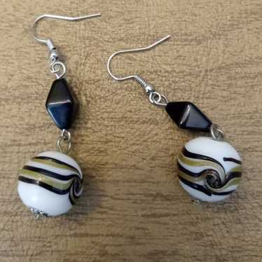 Lamp work earrings - image 1