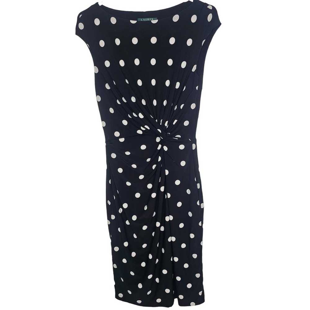 Lauren Ralph Lauren Dress Knee Length Dress Polka… - image 1