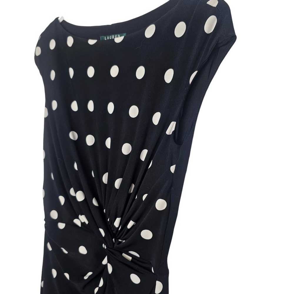 Lauren Ralph Lauren Dress Knee Length Dress Polka… - image 4