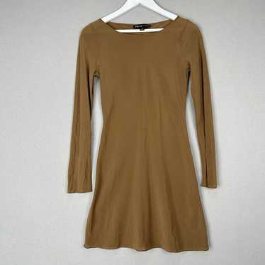 Elizabeth and James Womens Dress Small Brown 100% 