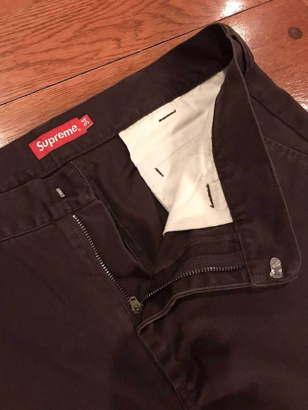 Supreme Supreme Work Pants Chino Brown SS22 Size … - image 6