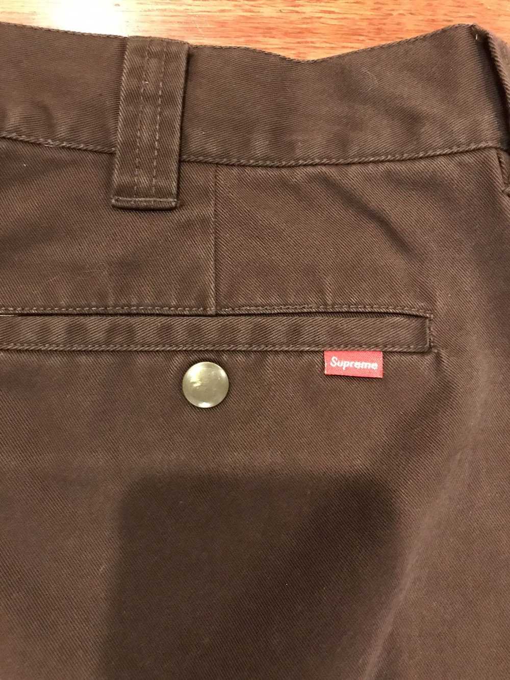 Supreme Supreme Work Pants Chino Brown SS22 Size … - image 8