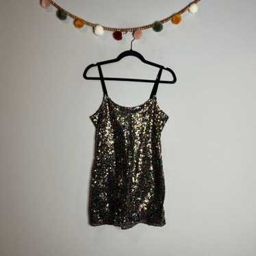 Free People sequin sheer mini dress - image 1